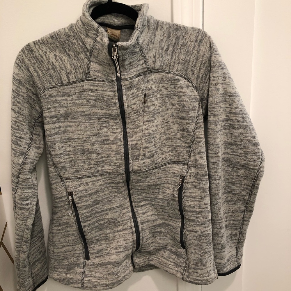 Grey Marled fleece jacket